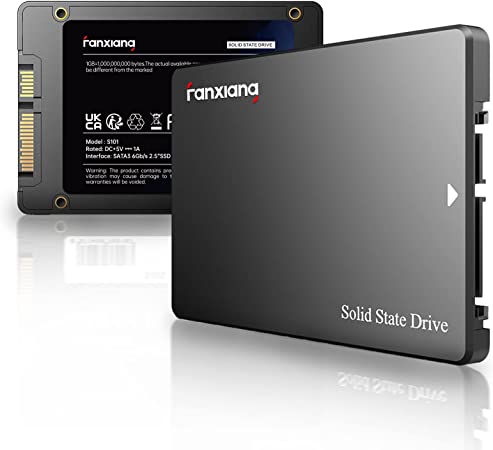 Zlepšite svoj systém s Fanxiang S101 SSD: Rozhranie SATA III 6 Gb/s, bleskurýchle rýchlosti čítania a zápisu až 550 MB/s a 500 MB/s, uvoľnenie optimálneho výkonu pre vaše potreby ukladania. 