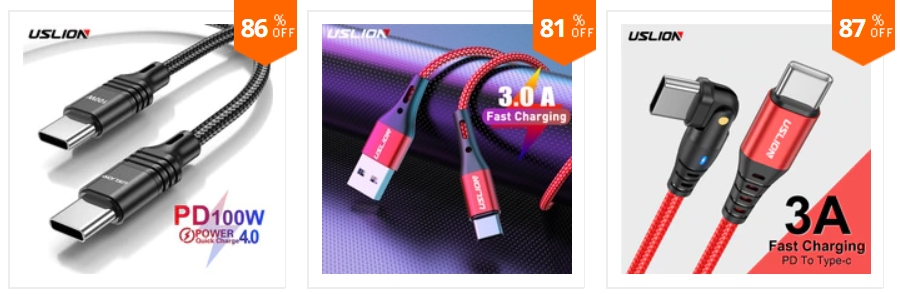 Odolné USB C kábla pre nabíjanie mobilov